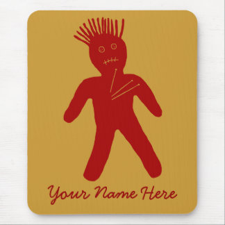 Blood Red Voodoo Doll Mouse Pad