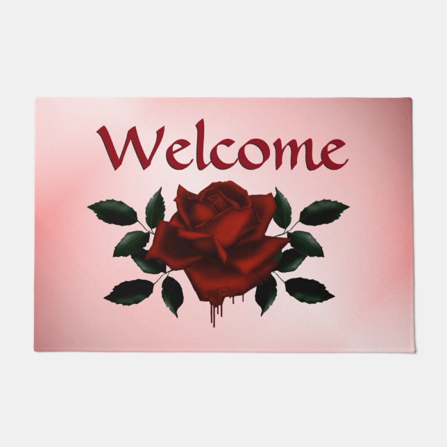 Blood Rose Doormat (Front)