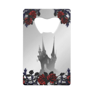 Blood Rose Gothic Mansion Credit Card Bottle Opener