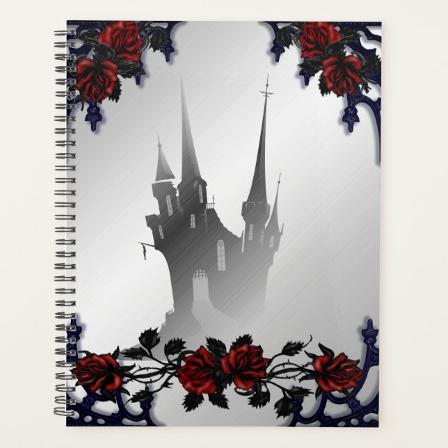 Blood Rose Gothic Mansion Planner (Front)