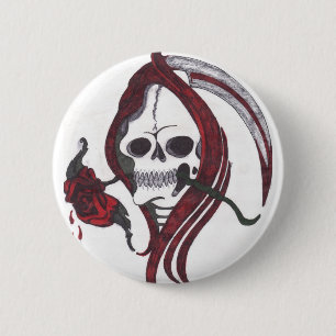 Blood Rose Reaper Button