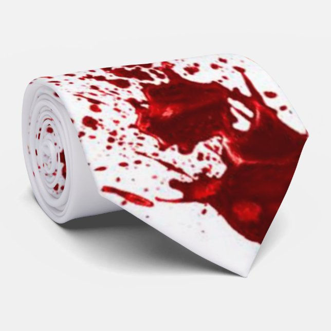 Blood spatter tie (Rolled)