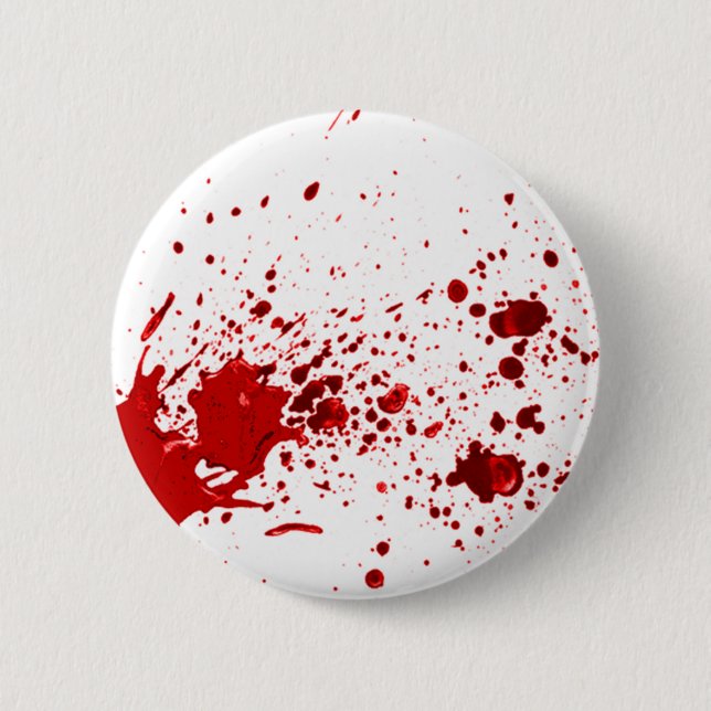blood splatter 1 2 inch round button (Front)