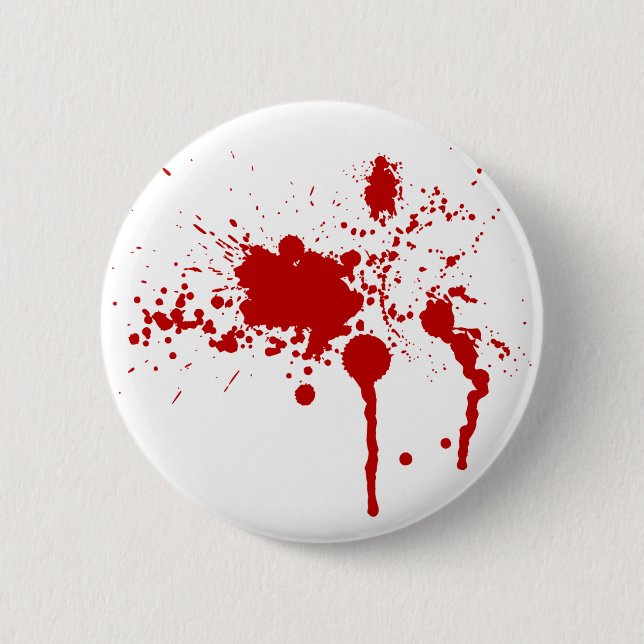 Blood Splatter 2 Inch Round Button (Front)