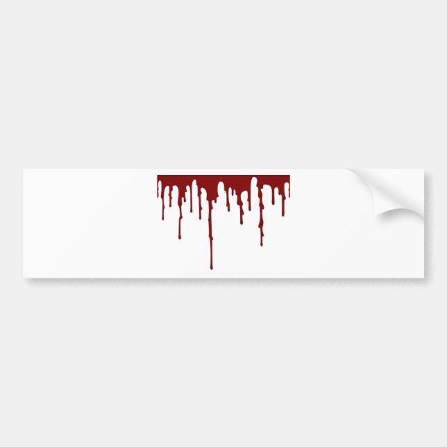 blood splatter 5 bumper sticker (Front)