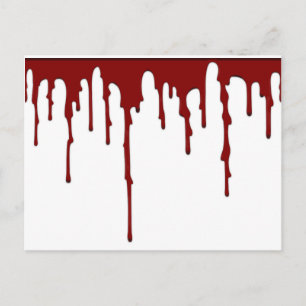 blood splatter 5 postcard