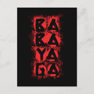 Blood Splatter Baba Yaga Postcard