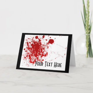 Blood Splatter Card