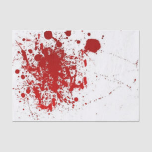 Blood Splatter Halloween Tissue Paper