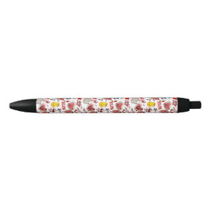 Blood Splatter Killer Stationary Black Ink Pen