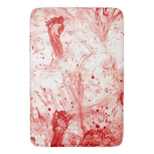 blood splatter mess bath mat
