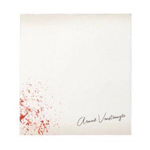 Blood Splatter Notepad