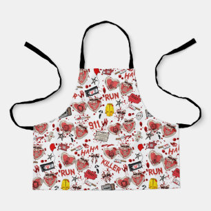 Blood Splatter Scary Movie  Apron