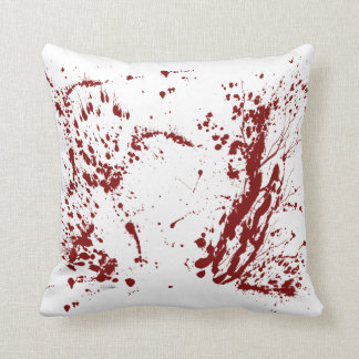Blood splattered cushion