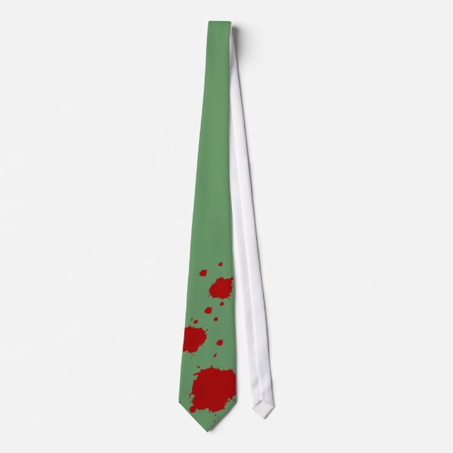 Blood stains theme for fun tie (Front)