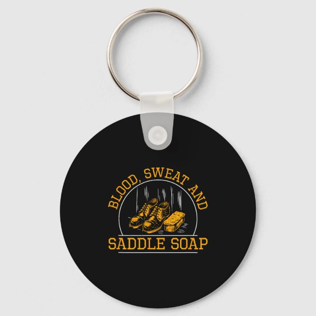 Blood Sweat And Saddle Soap Leatherworking A Leath Keychain (Front)