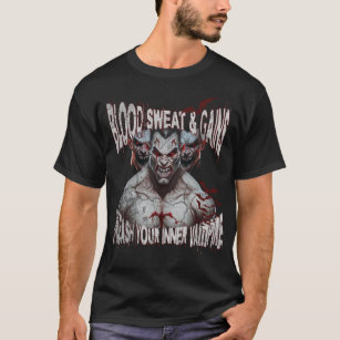 Blood sweat and vampire T-shirt 