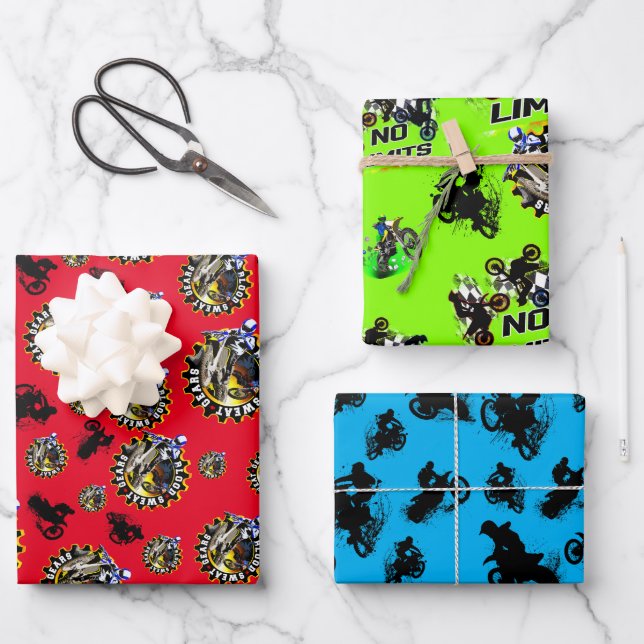 Blood Sweat Gears Wrapping Paper Sheet (Front)