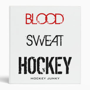 BLOOD SWEAT HOCKEY BINDER