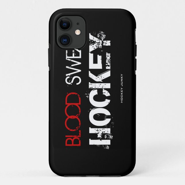 BLOOD SWEAT HOCKEY Case-Mate iPhone CASE (Back)
