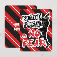 Blood, Sweat & No Fear Lacrosse Invitations