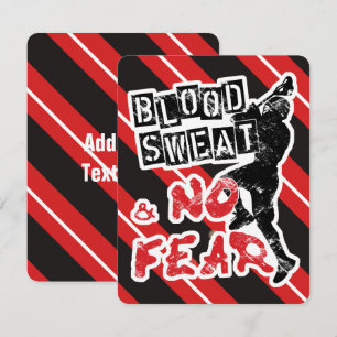 Blood, Sweat & No Fear Lacrosse Invitations