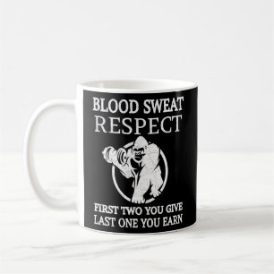 Blood Sweat Respect First Two You Give Last One Yo Coffee Mug
