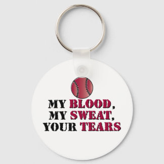 Blood sweat tears - baseball/softball keychain