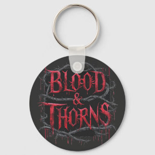 Blood & Thorns Gothic Design – Dark and Edgy  Keychain