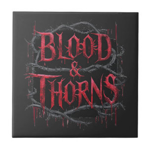 Blood & Thorns Gothic Design – Dark and Edgy Tile