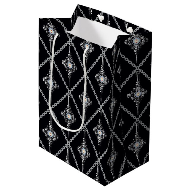 Blood Troth Pattern Medium Gift Bag (Front Angled)
