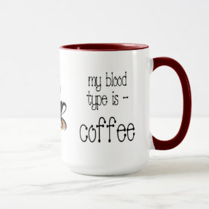 Blood Type Coffee Mug