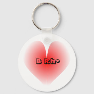 Blood type keychain