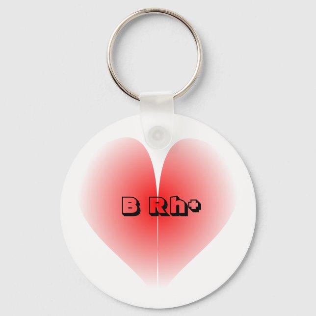 Blood type keychain (Front)