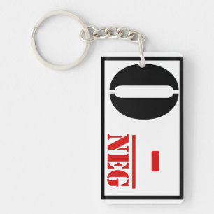 Blood Type O Negative Keychain