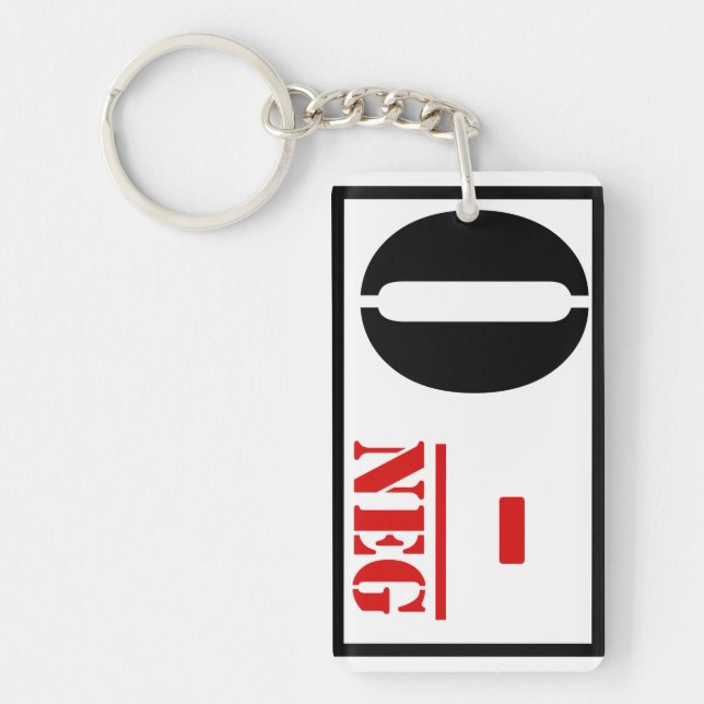 Blood Type O Negative Keychain (Front)