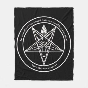 Bloodfire Baphomet Custom Medium Fleece Blanket