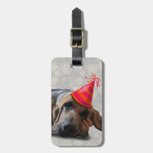 Bloodhound After the Party Luggage Tag