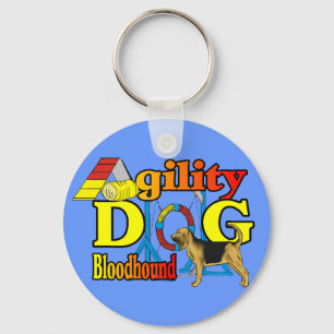 Bloodhound Agility Gifts Keychain