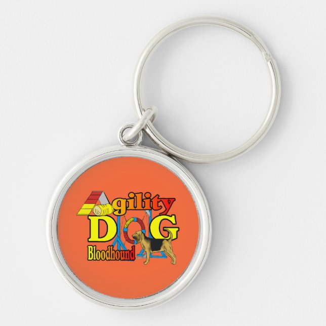 Bloodhound Agility Keychain (Front)