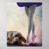 Bloodhound And Ballet Dancer