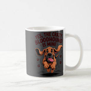 Bloodhound Breed Cute Pet Dog Lover Cartoon Funny Coffee Mug