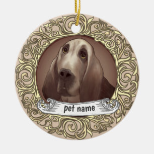 Bloodhound Chien Amoureux Mémoire ornement
