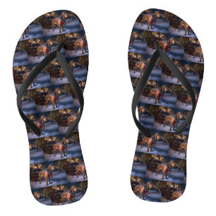 Bloodhound Christmas Festive Season Flip Flops