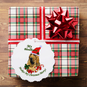 Bloodhound Christmas Gifts Ornament Card