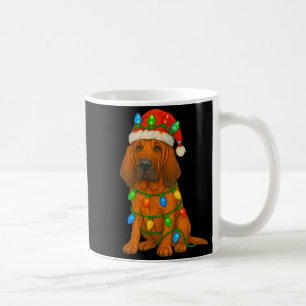 Bloodhound Christmas Lights Dog Lover Xmas Pajama  Coffee Mug