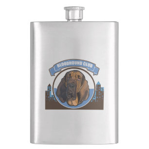 Bloodhound Club Hip Flask
