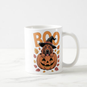 Bloodhound Costume On Pumpkin Halloween Bloodhound Coffee Mug