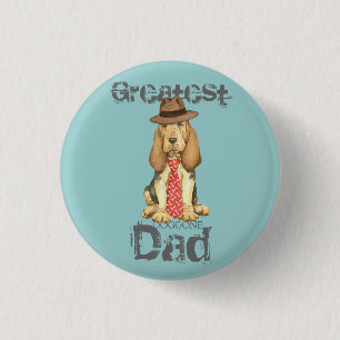 Bloodhound Dad 1 Inch Round Button