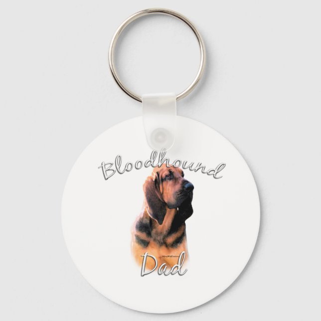 Bloodhound Dad 2 Keychain (Front)